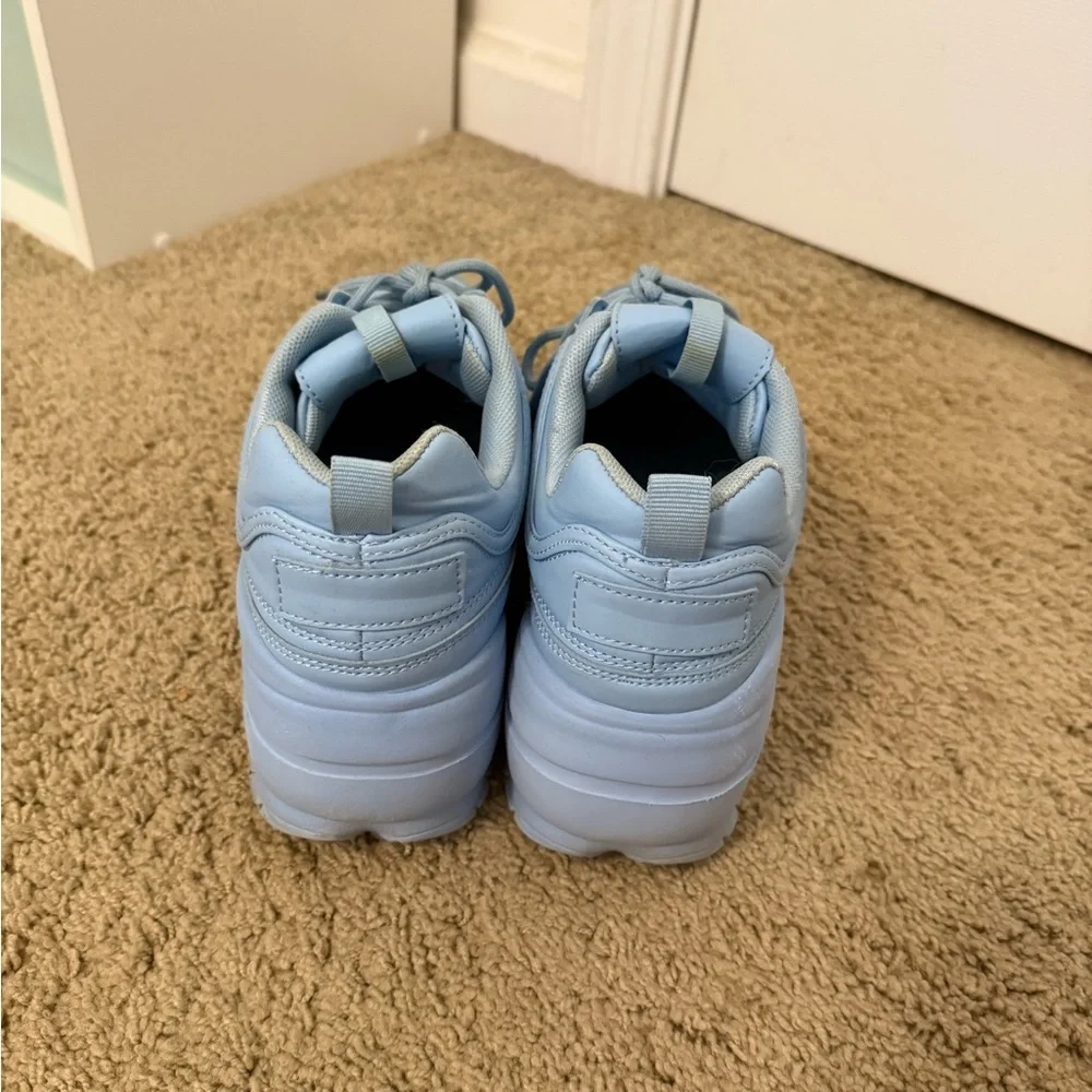 Dolls Kill Light Blue Platform Sneakers - Picture 2 of 3